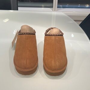 BearPaw Women's Brown Suede Mules